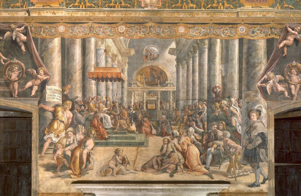 La Donación de Constantino (taller de Rafael)