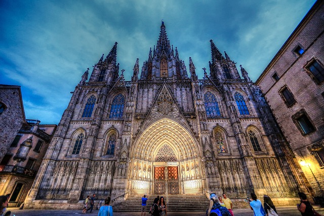 Fachada principal de la Catedral de Barcelona