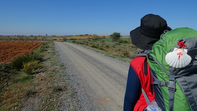 Peregrino haciendo el "Camino"