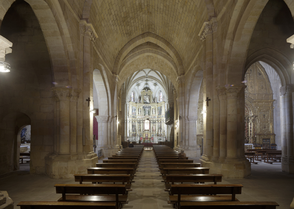 Iglesia de Santo Domingo en Soria, detalle del interior