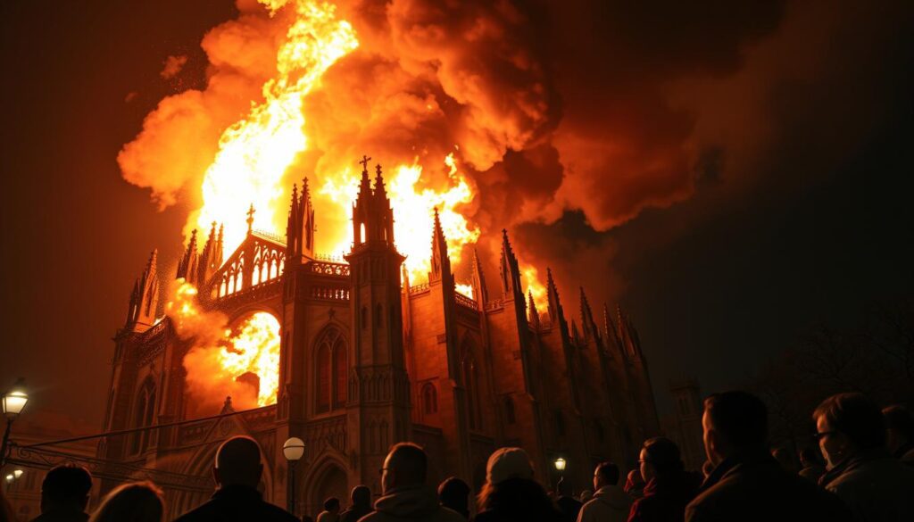 Catedral en llamas