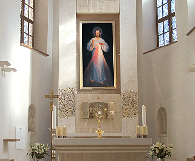 Cuadro original de la Divina Misericordia en Vilna