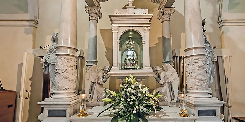 Reliquias del milagro eucarístico en Lanciano